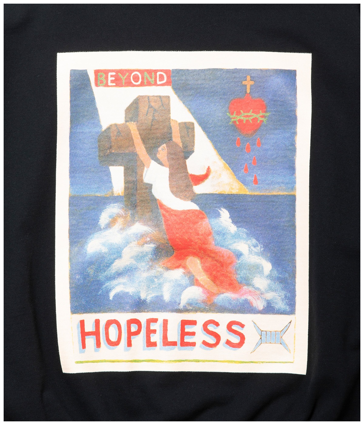Print Sweat Crew (BEYOND HOPELESS)【BLACK】｜COOTIE PRODUCTIONS