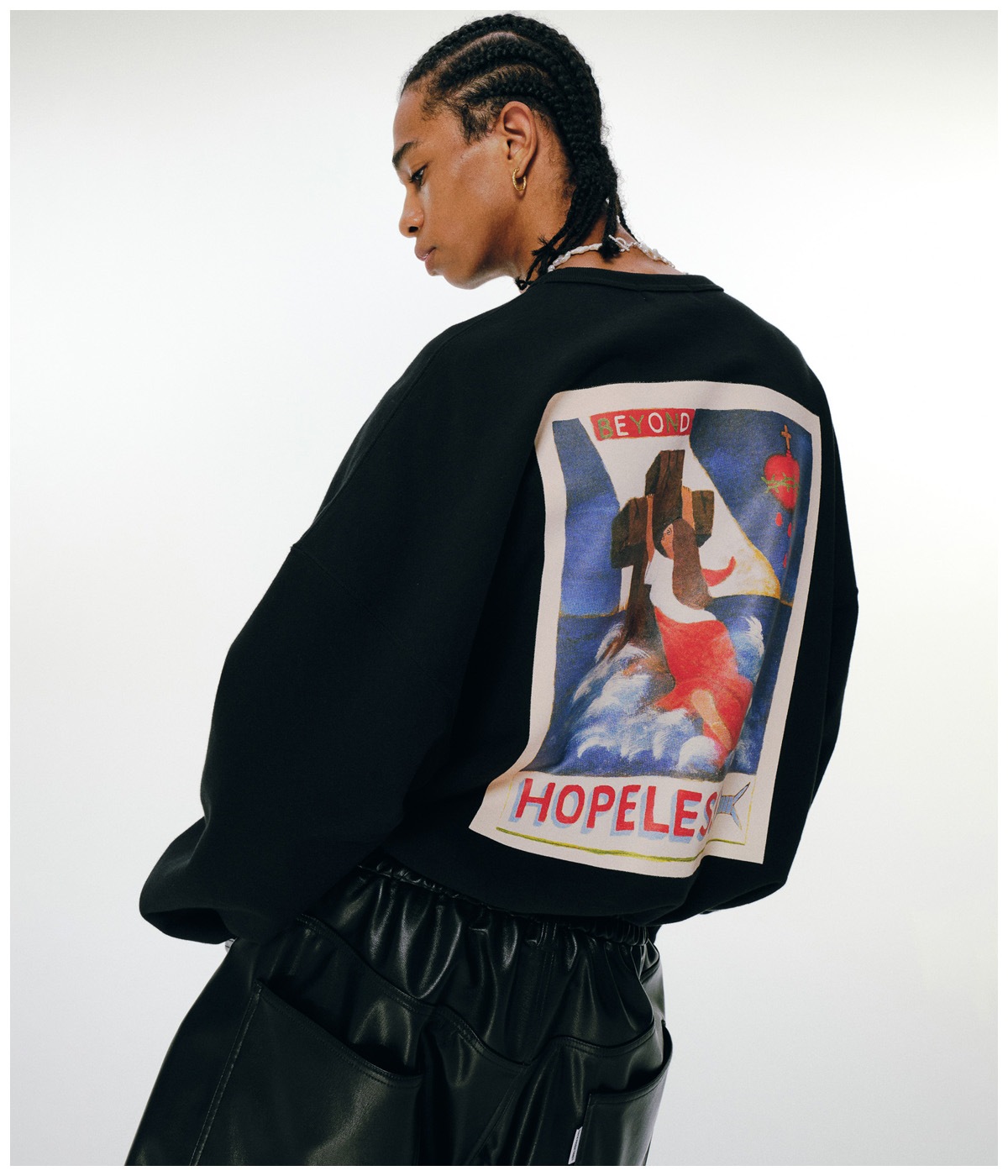 Print Sweat Crew (BEYOND HOPELESS)【BLACK】｜COOTIE PRODUCTIONS 