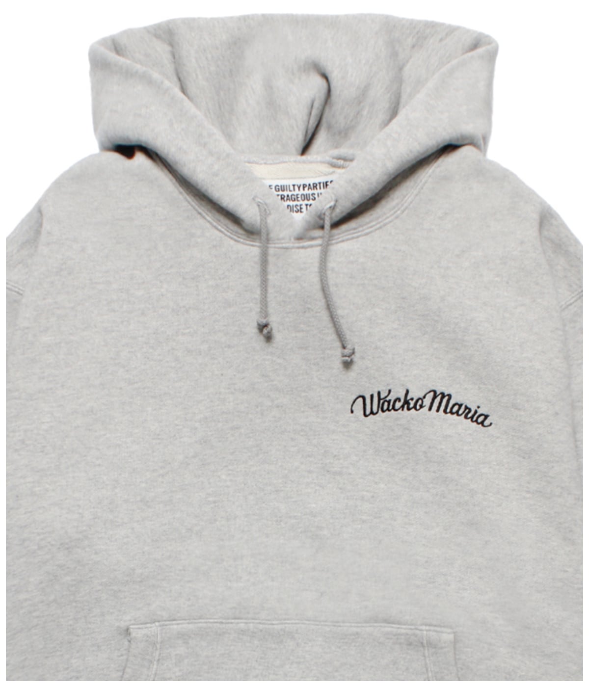 L白【WACKOMARIA】MIDDLE HOODED SWEAT／新品／送料込 MIDDLE WEIGHT HOODED SWEAT SHIRT (TYPE-2)【GRAY】｜WACKO