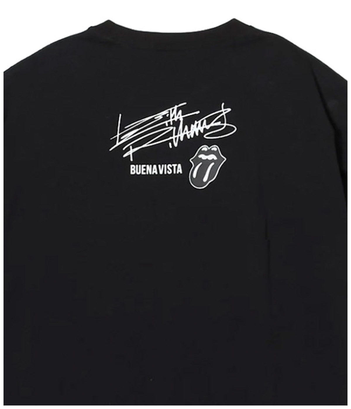 Keith Richards photo tee dos【BLACK】