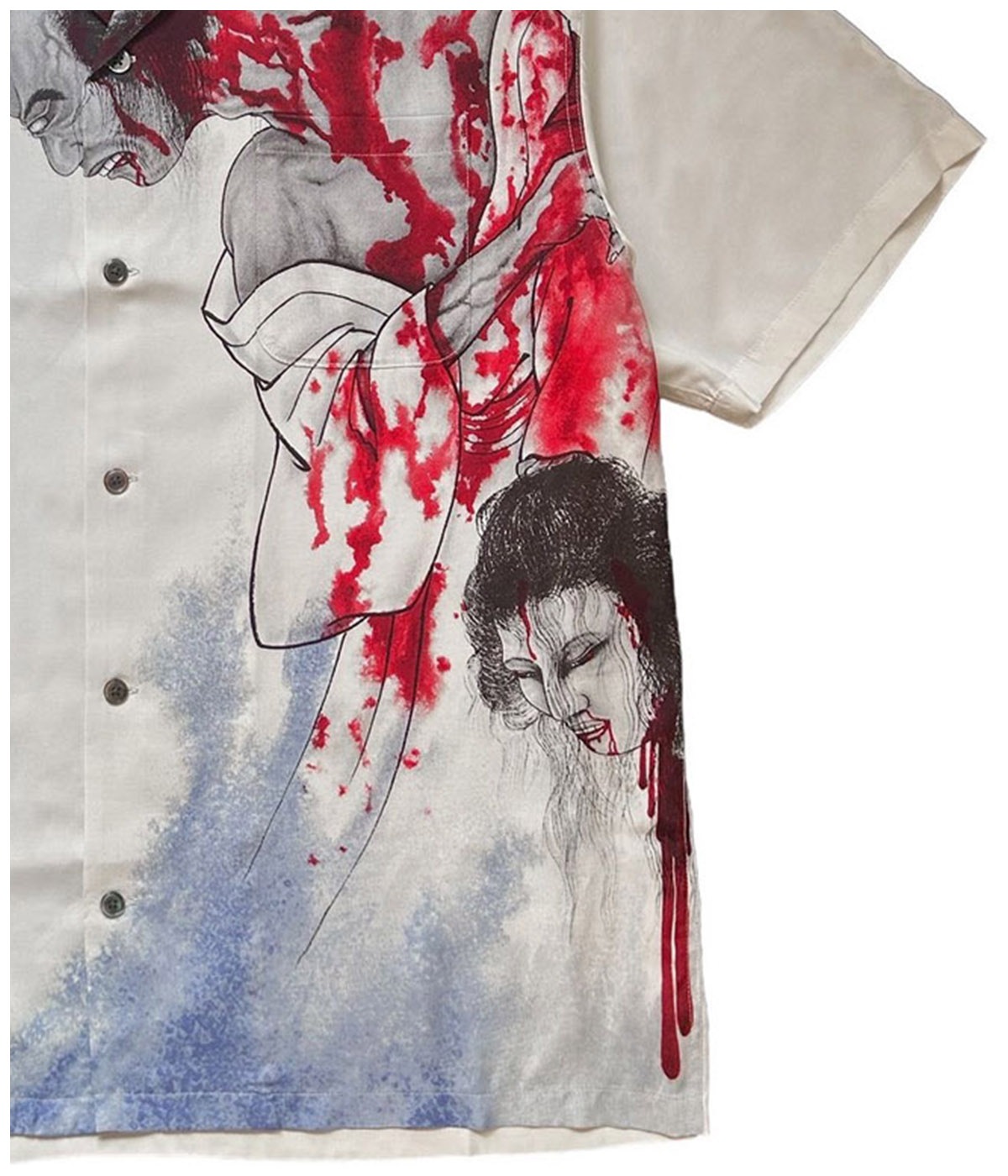 幽霊鬼斗卅六釁圖 HAWAIIAN SHIRT【OFF WHITE】｜exodus brand
