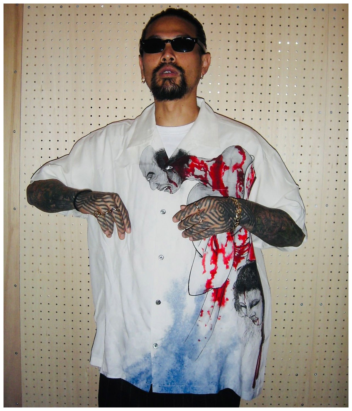 幽霊鬼斗卅六釁圖 HAWAIIAN SHIRT【OFF WHITE】｜exodus brand