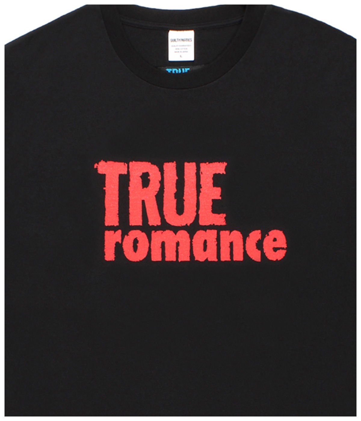TRUE ROMANCE / WASHED HEAVY WEIGHT T-SHIRT (TYPE-8)【BLACK】