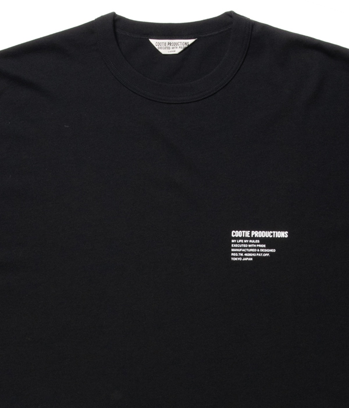 即完売 Lsize COOTIE Smooth Jersey S/S Tee C/R Smooth Jersey S/S Tee【BLACK】｜COOTIE PRODUCTIONS