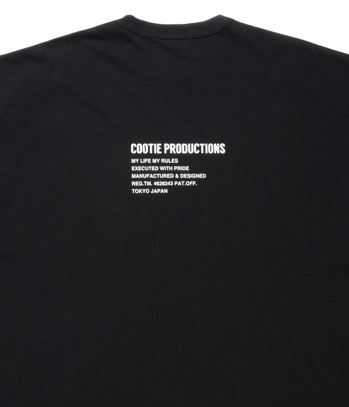 C/R Smooth Jersey S/S Tee【BLACK】｜COOTIE PRODUCTIONS®︎｜MELTING