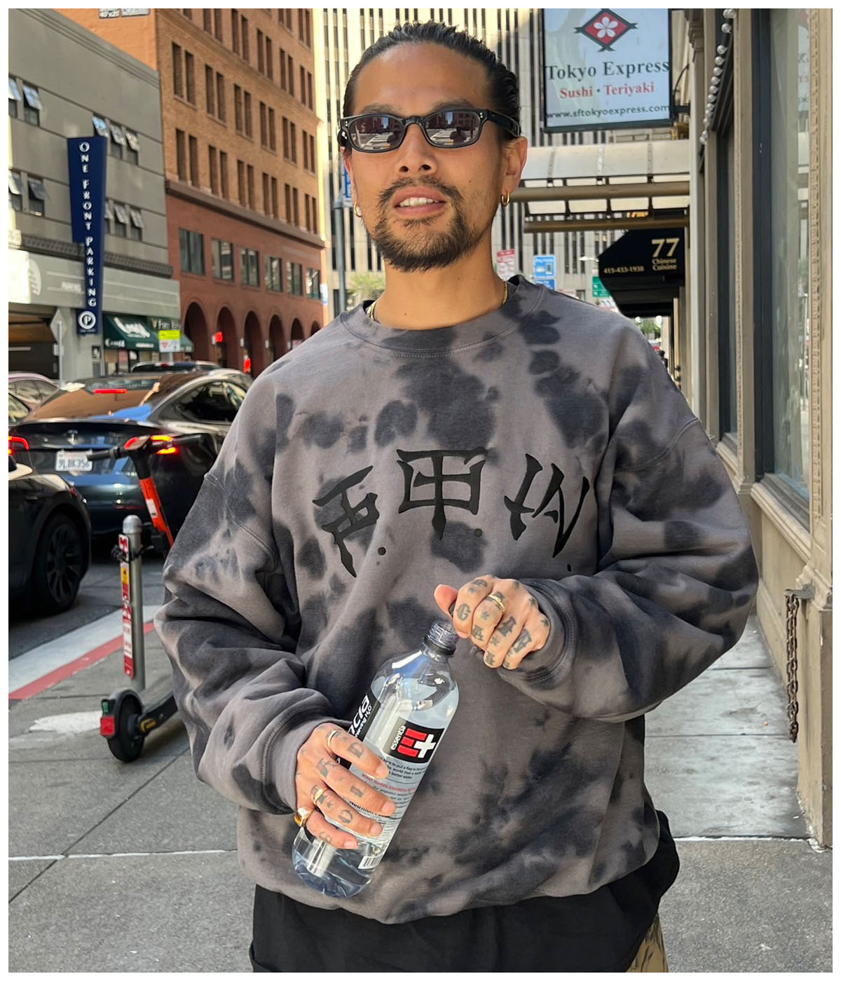 F.T.W. TIE DYE SWEAT【GRAY】｜exodus brand™｜MELTING POT（正規取扱