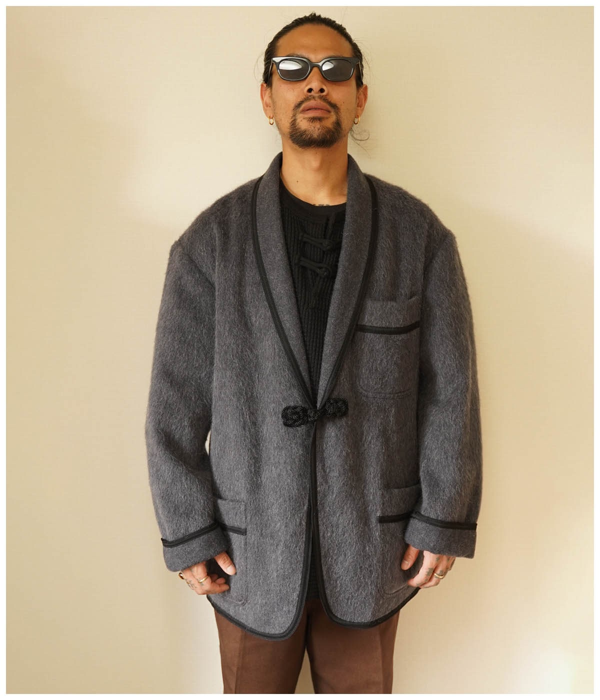 SHAGGY WOOL SHAWL COLLAR JACKET｜EXODUS｜MELTING POT（正規取扱店