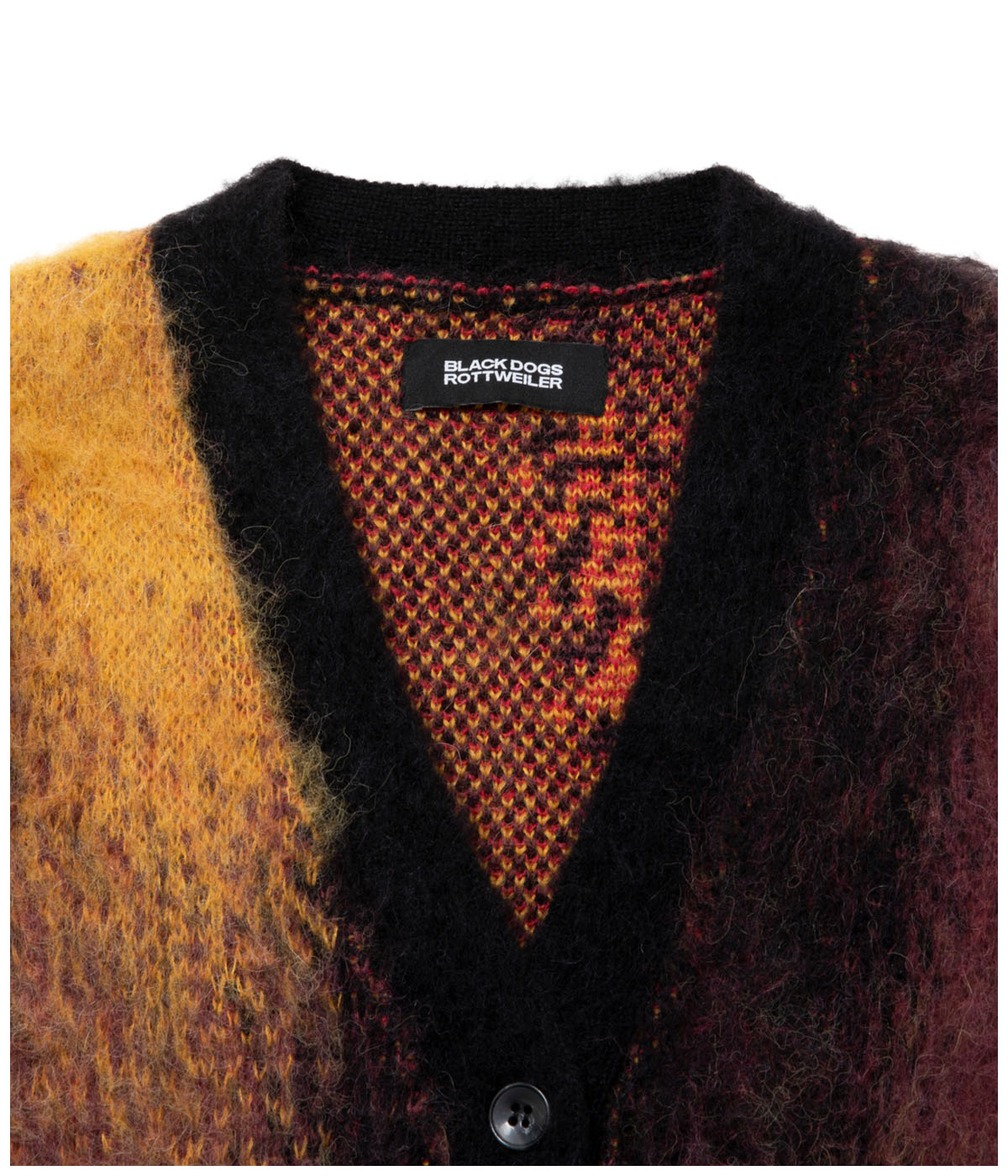 R9 PAINTED CARDIGAN【BLACK】｜ROTTWEILER｜MELTING POT（正規