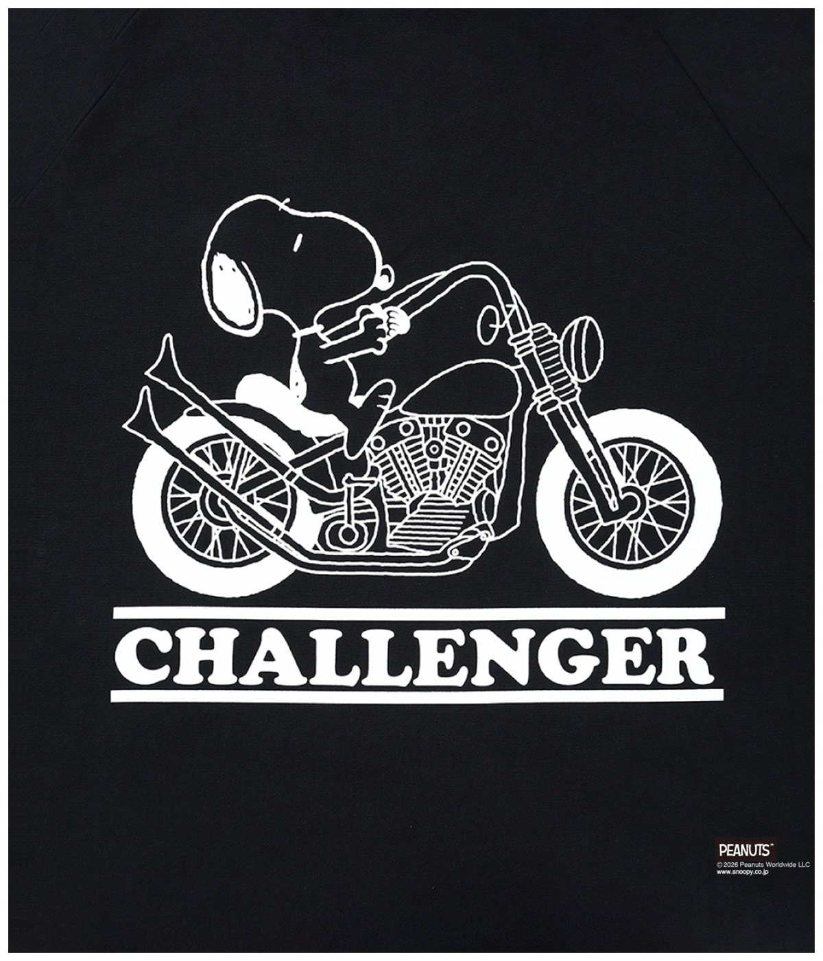 L CHALLENGER　SNOOPY C/N SWEAT BLACK SNOOPY C/N SWEAT【BLACK】｜CHALLENGER｜MELTING POT（正規取扱店・通販）