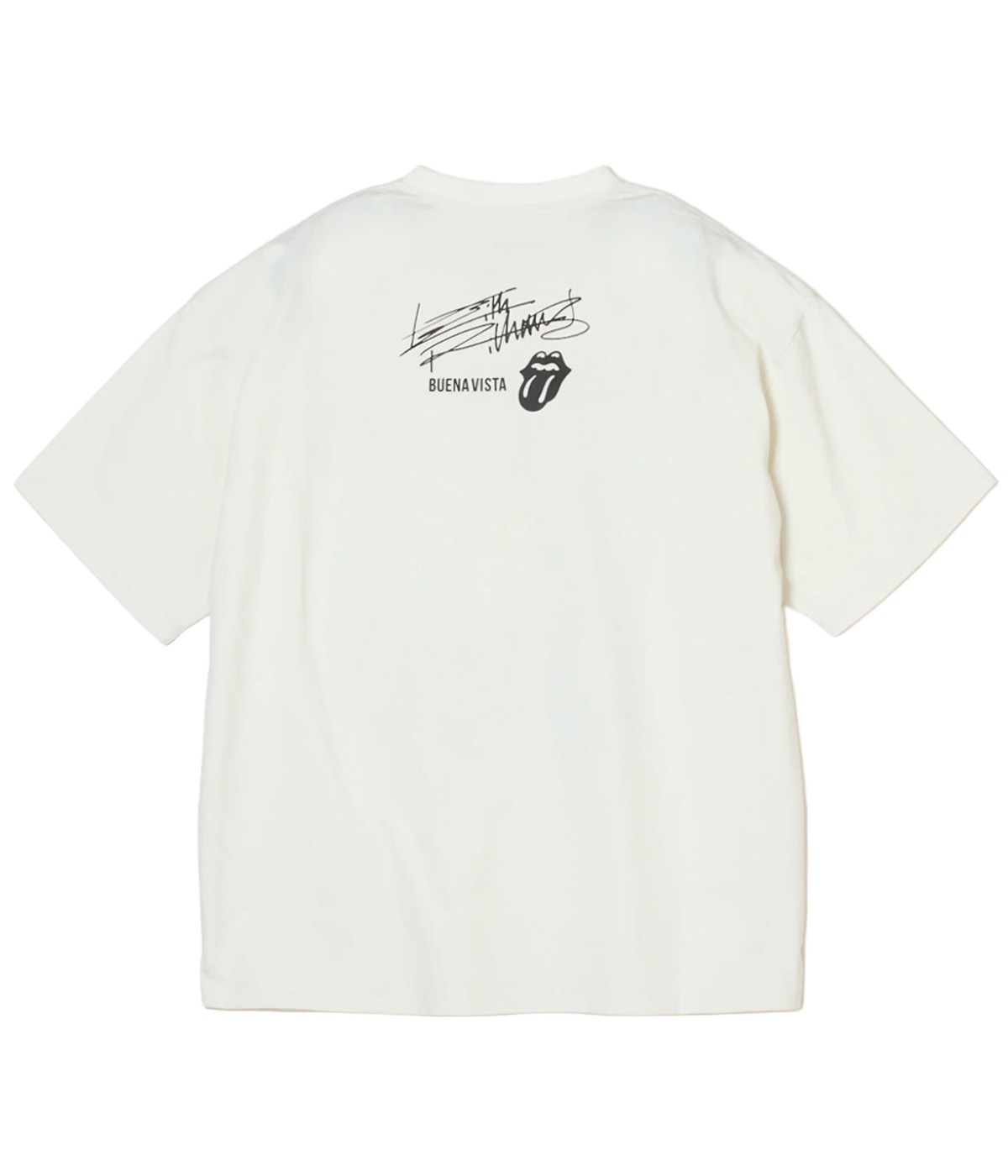 Keith Richards photo tee dos【WHITE】