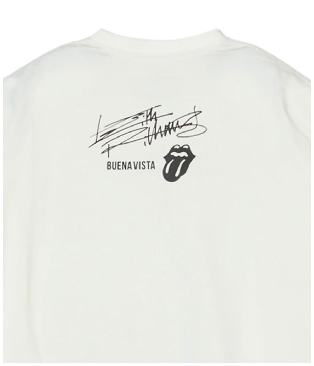 Keith Richards photo tee dos【WHITE】