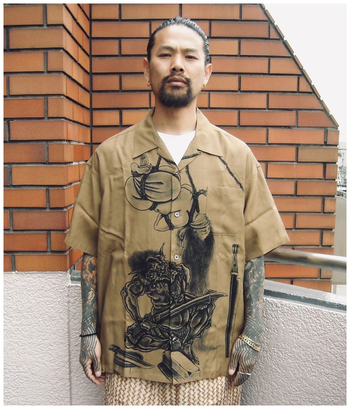 elieli*hawaii*様の専用出品 百鬼図HAWAIIAN SHIRT【BROWN】｜exodus brand™｜MELTING POT（正規