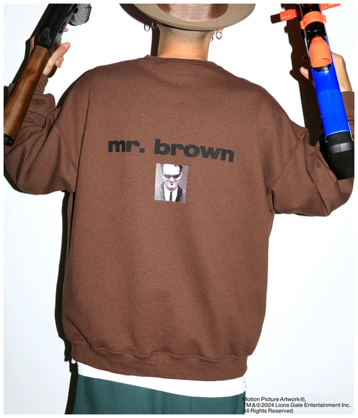 RESERVOIR DOGS / SWEAT SHIRT(TYPE-6)【BROWN】｜WACKO MARIA