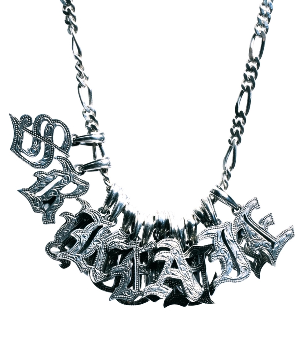 Engraved Initial Pendant 【SILVER950】