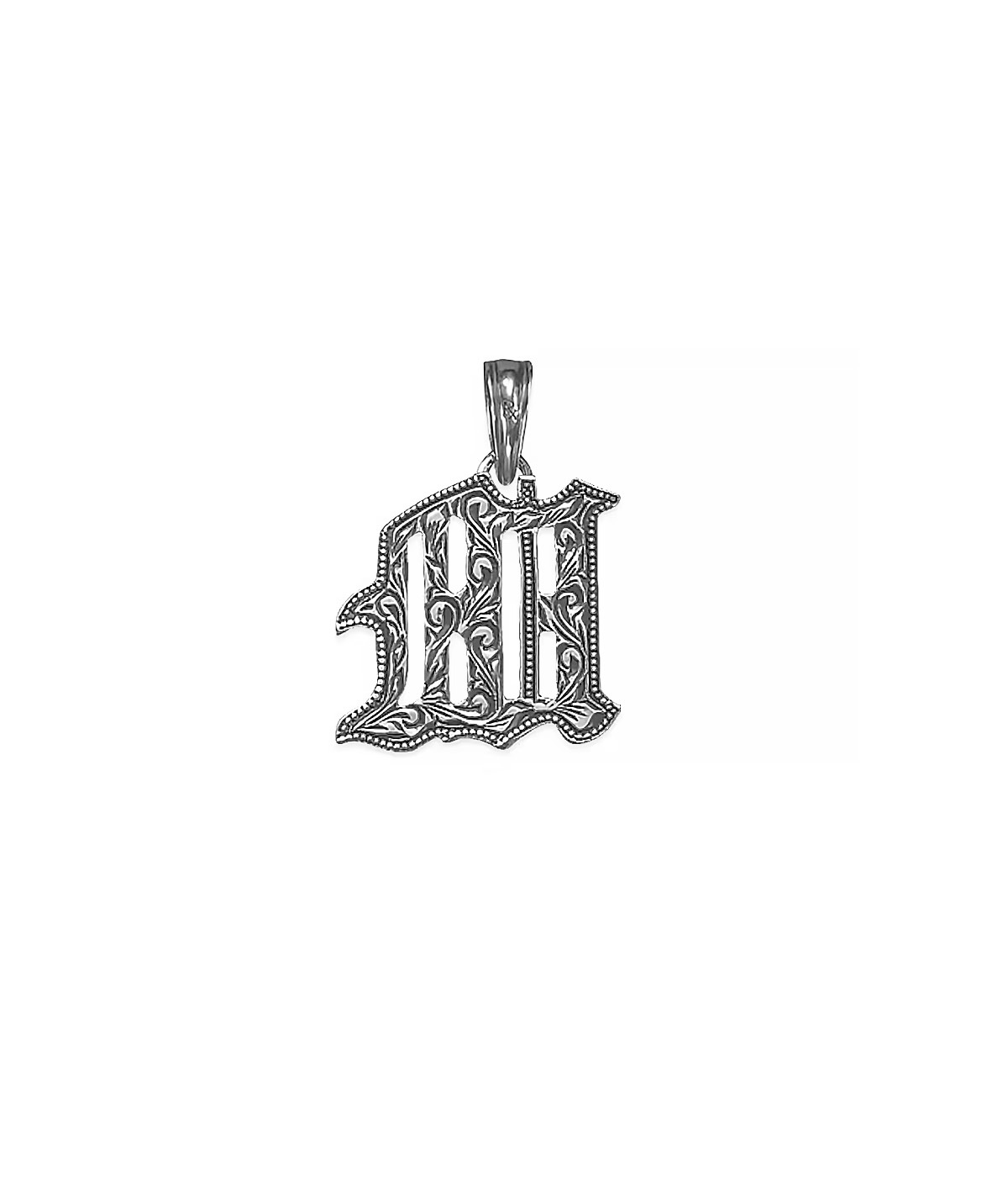Engraved Initial Pendant 【SILVER950】