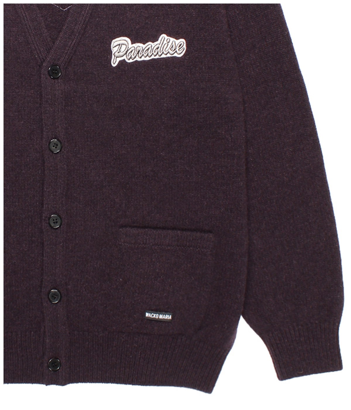 CLASSIC KNIT CARDIGAN (TYPE-2)【BURGUNDY】｜WACKO MARIA