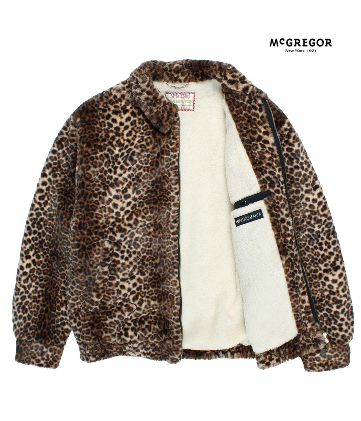 MCGREGOR / LEOPARD FAUX FUR ANTI-FREEZE JACKET【BEIGE】｜WACKO