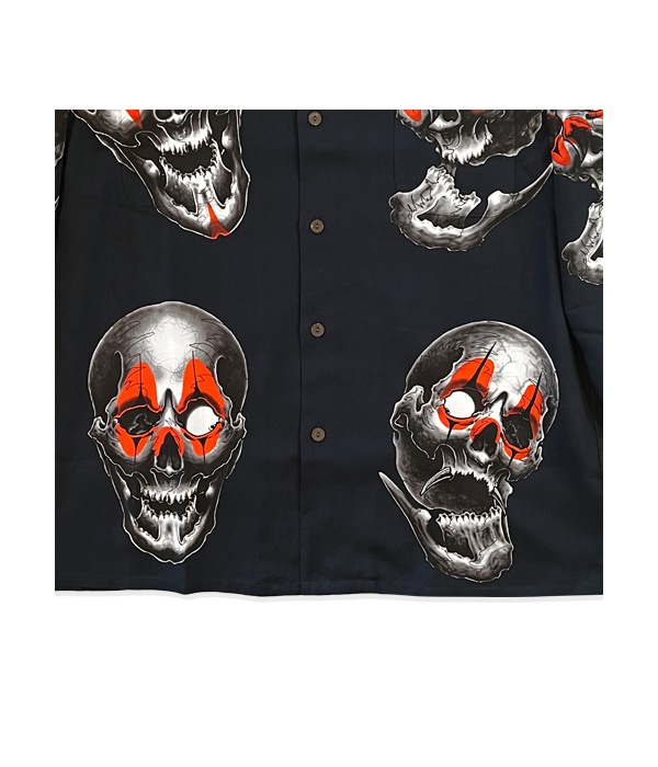 56 TATTOO STUDIO / L/S HAWAIIAN SHIRT【2 Colors Available