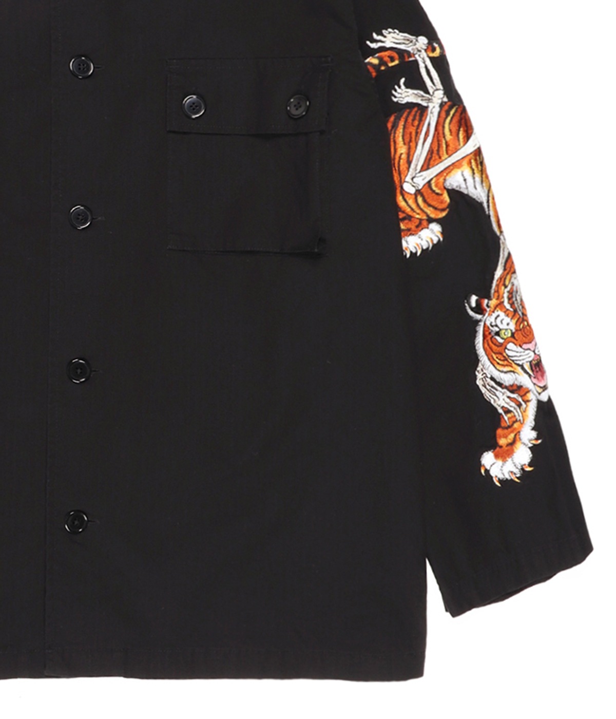 TIM LEHI / ARMY SHIRT (TYPE-2)【BLACK】｜WACKO MARIA