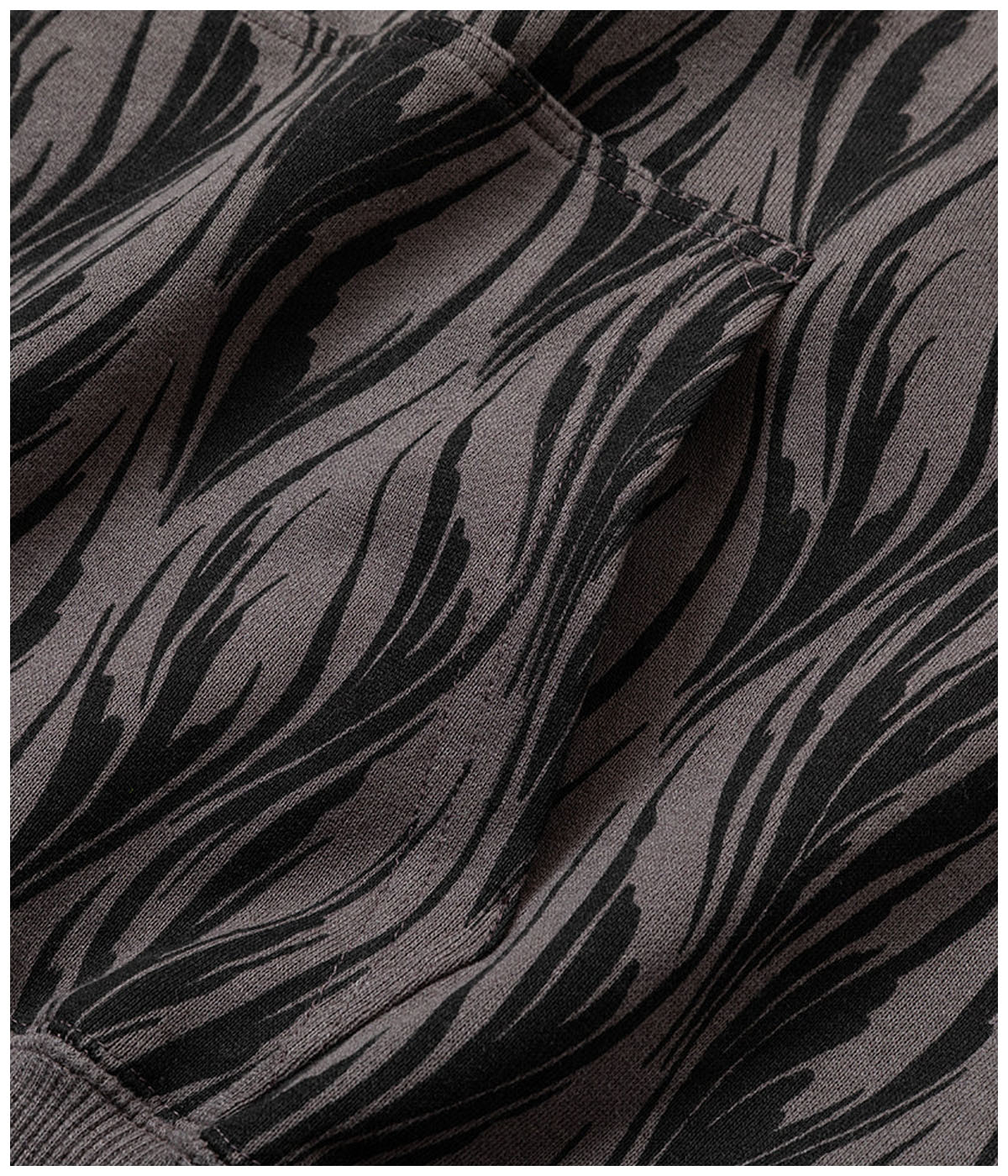 FEATER PATTERN PULLOVER HD【CHARCOAL】