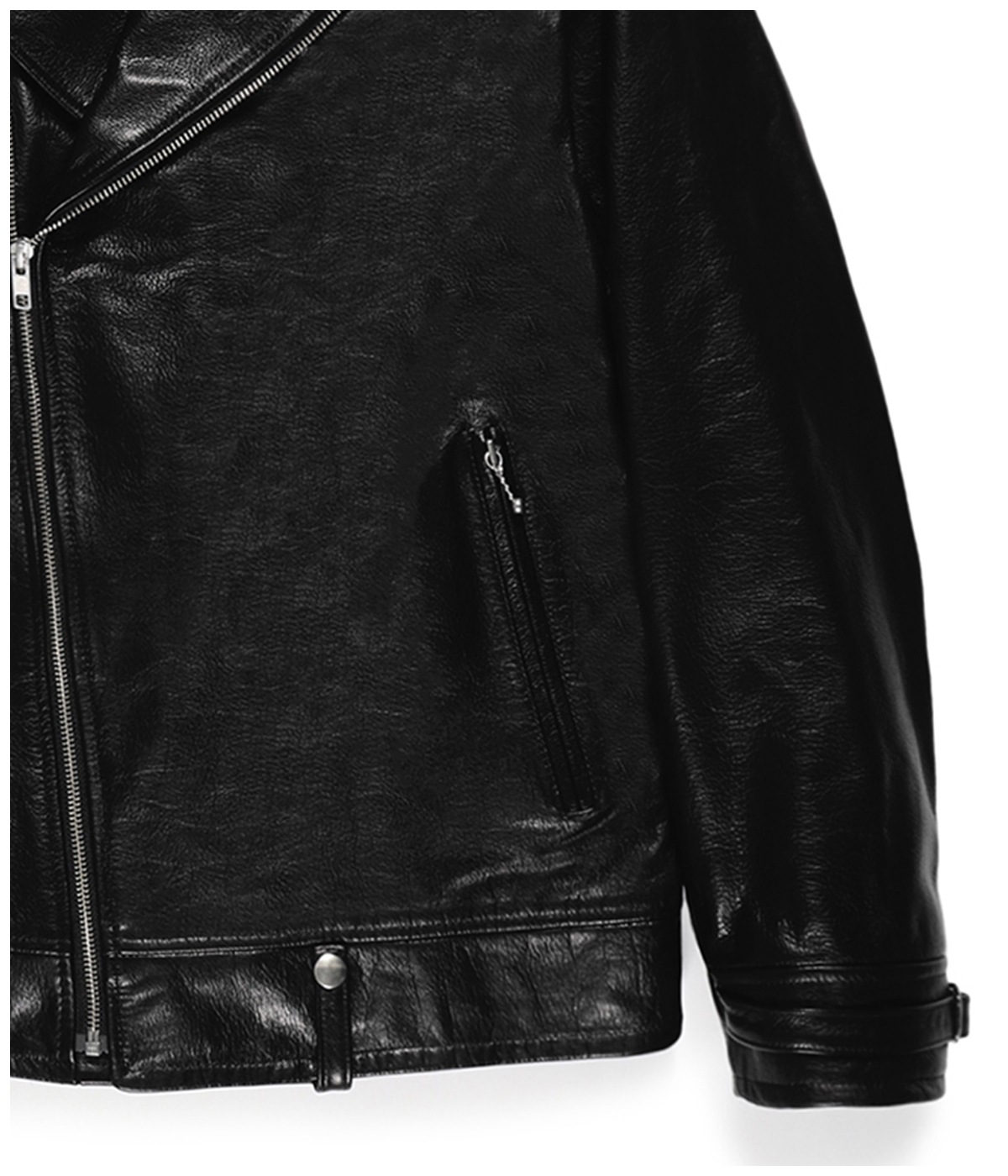 COWHIDE LEATHER DOUBLE RIDERS JACKET (TYPE-1)【BLACK】｜WACKO