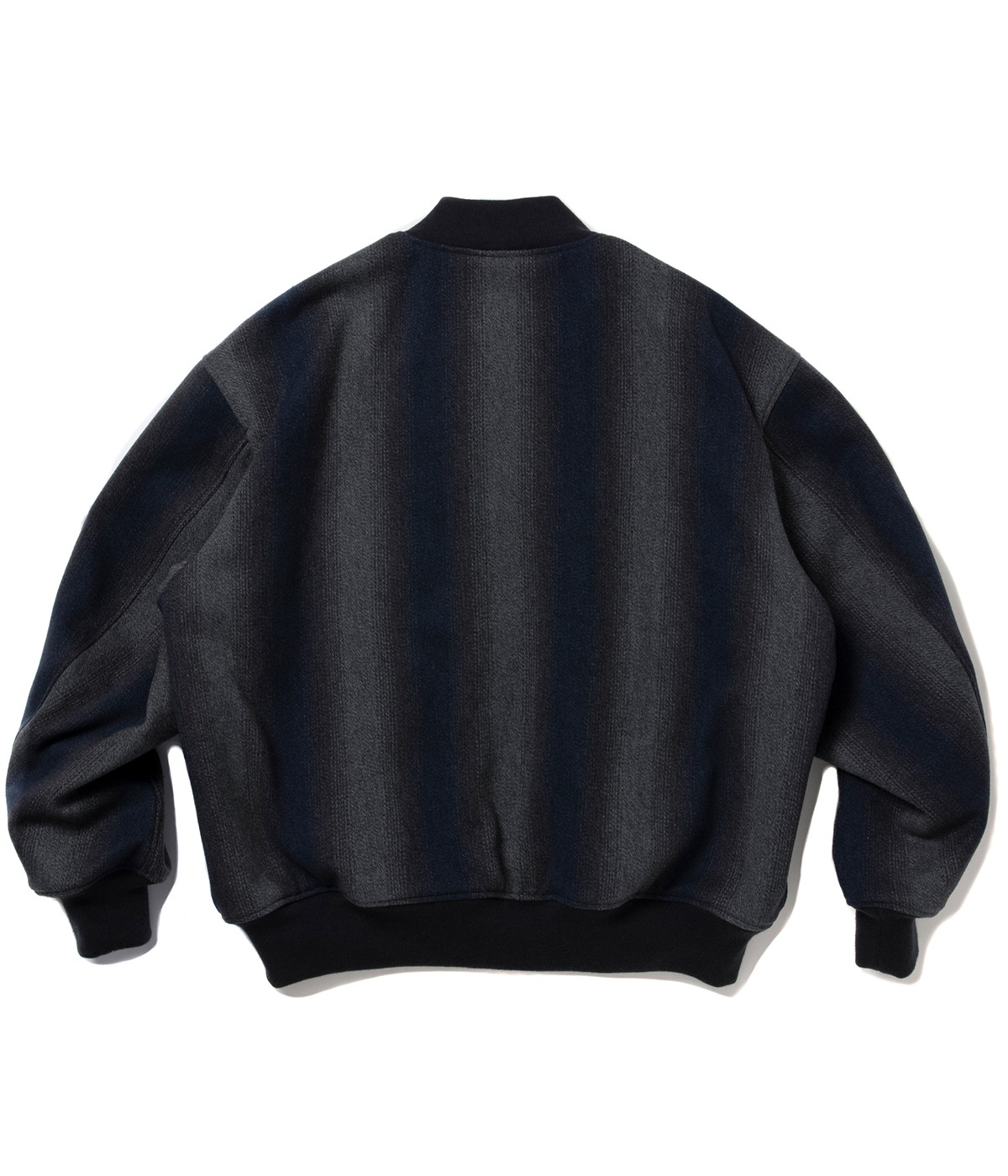 Ombre Stripe Wool Bomber Jacket【OMBRE STRIPE】