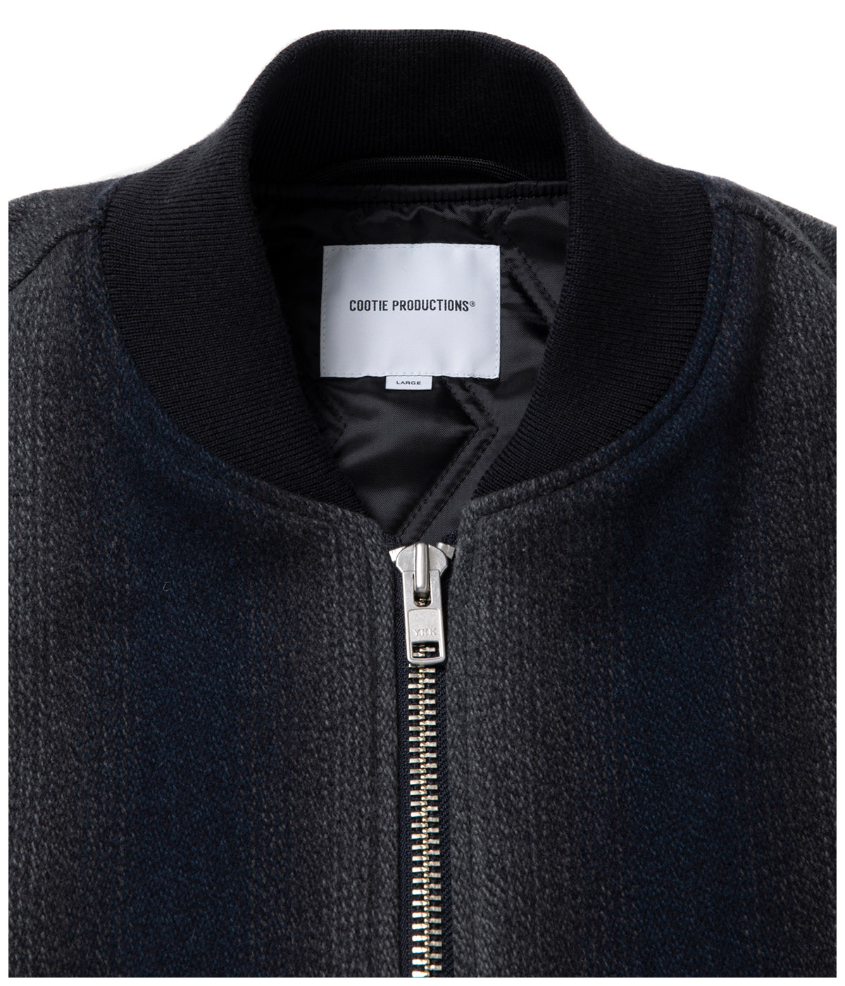 Ombre Stripe Wool Bomber Jacket【OMBRE STRIPE】