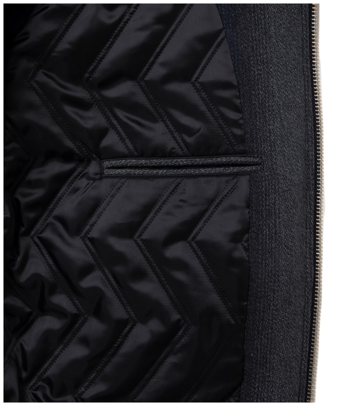 Ombre Stripe Wool Bomber Jacket【OMBRE STRIPE】