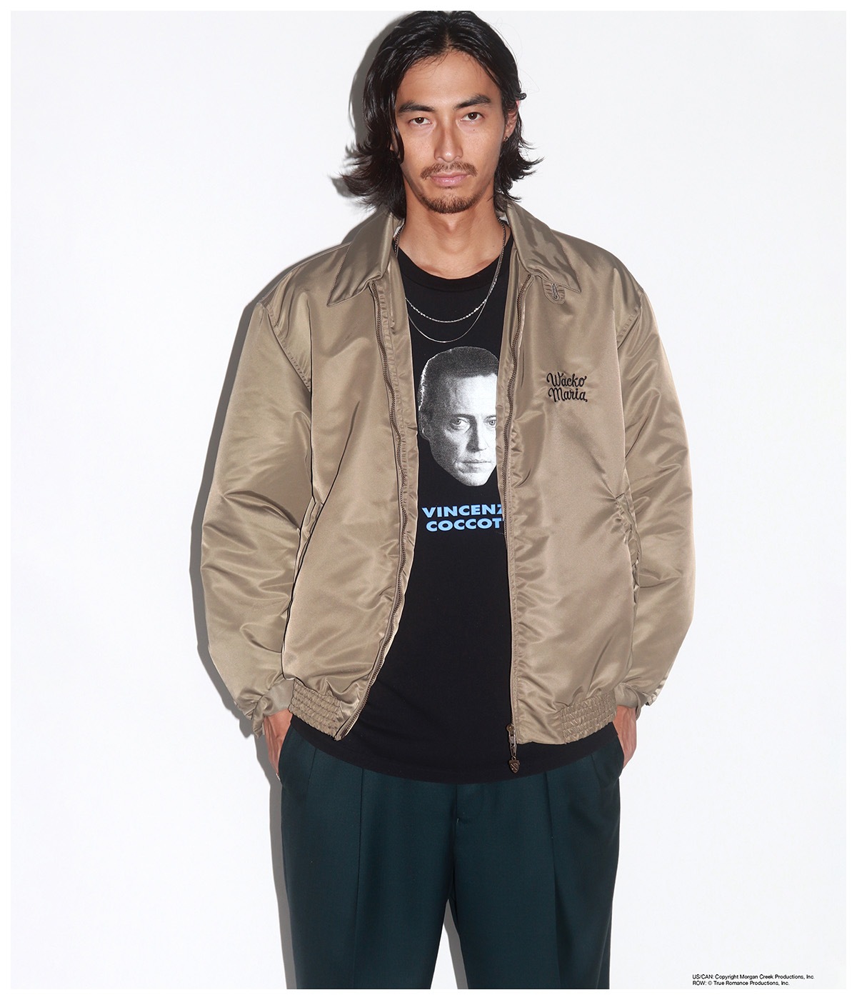TRUE ROMANCE / WASHED HEAVY WEIGHT T-SHIRT (TYPE-6)【BLACK】