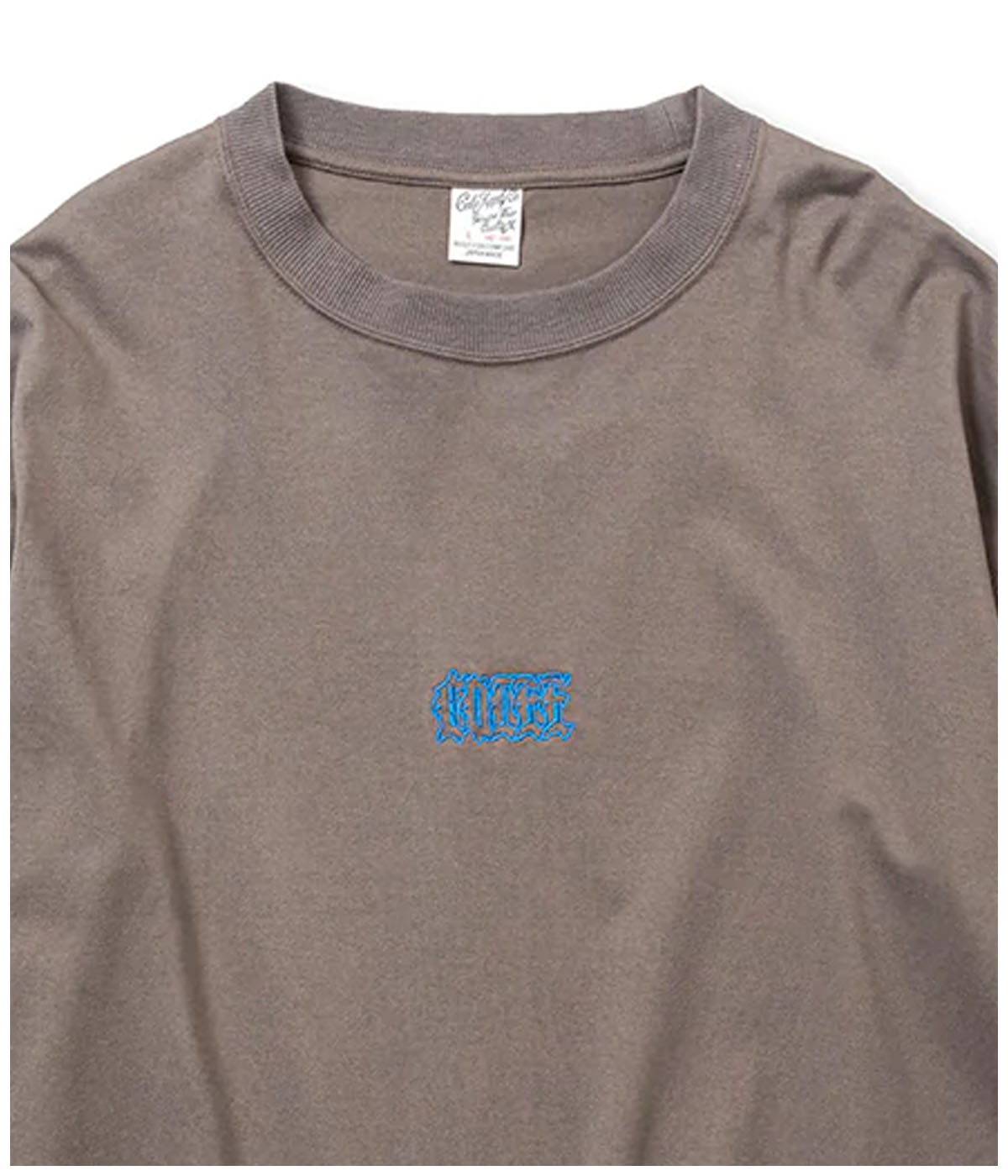 CAL EMBROIDERY DROP SHOULDER L/S TEE【2 Colors Available】