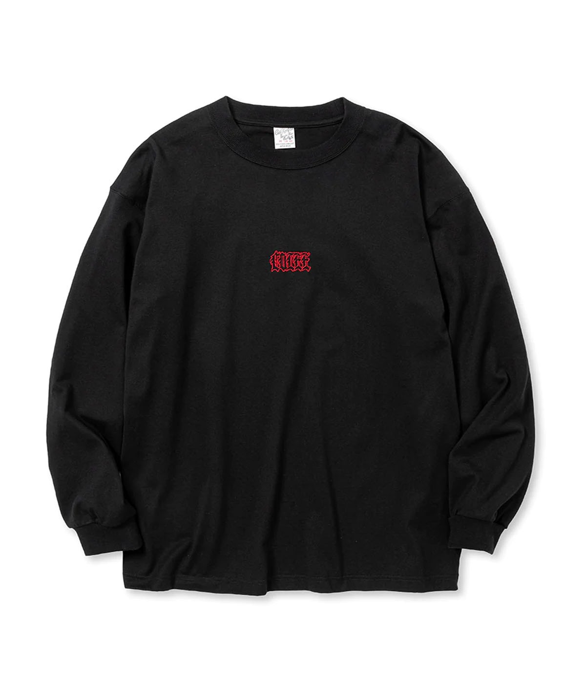 CAL EMBROIDERY DROP SHOULDER L/S TEE【2 Colors Available】