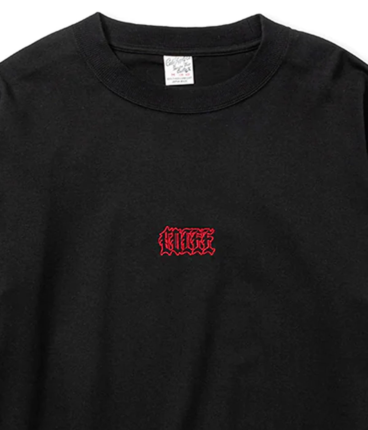 CAL EMBROIDERY DROP SHOULDER L/S TEE【2 Colors Available】