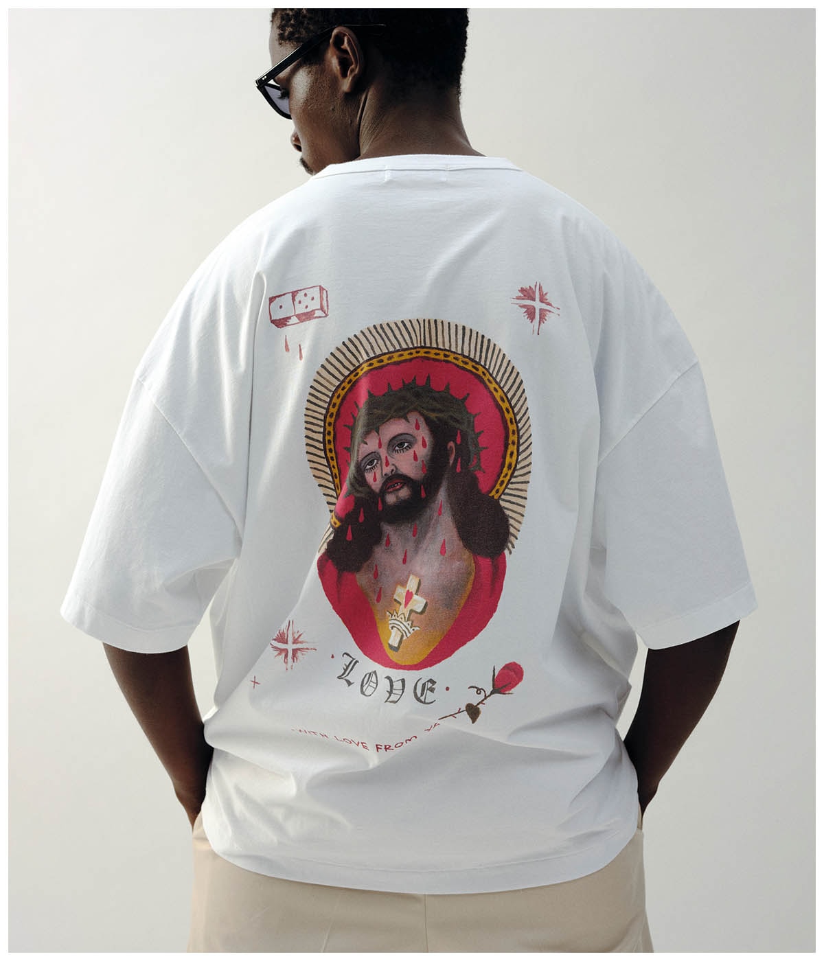 Print S/S Tee (JESUS)【2 Colors Available】｜COOTIE