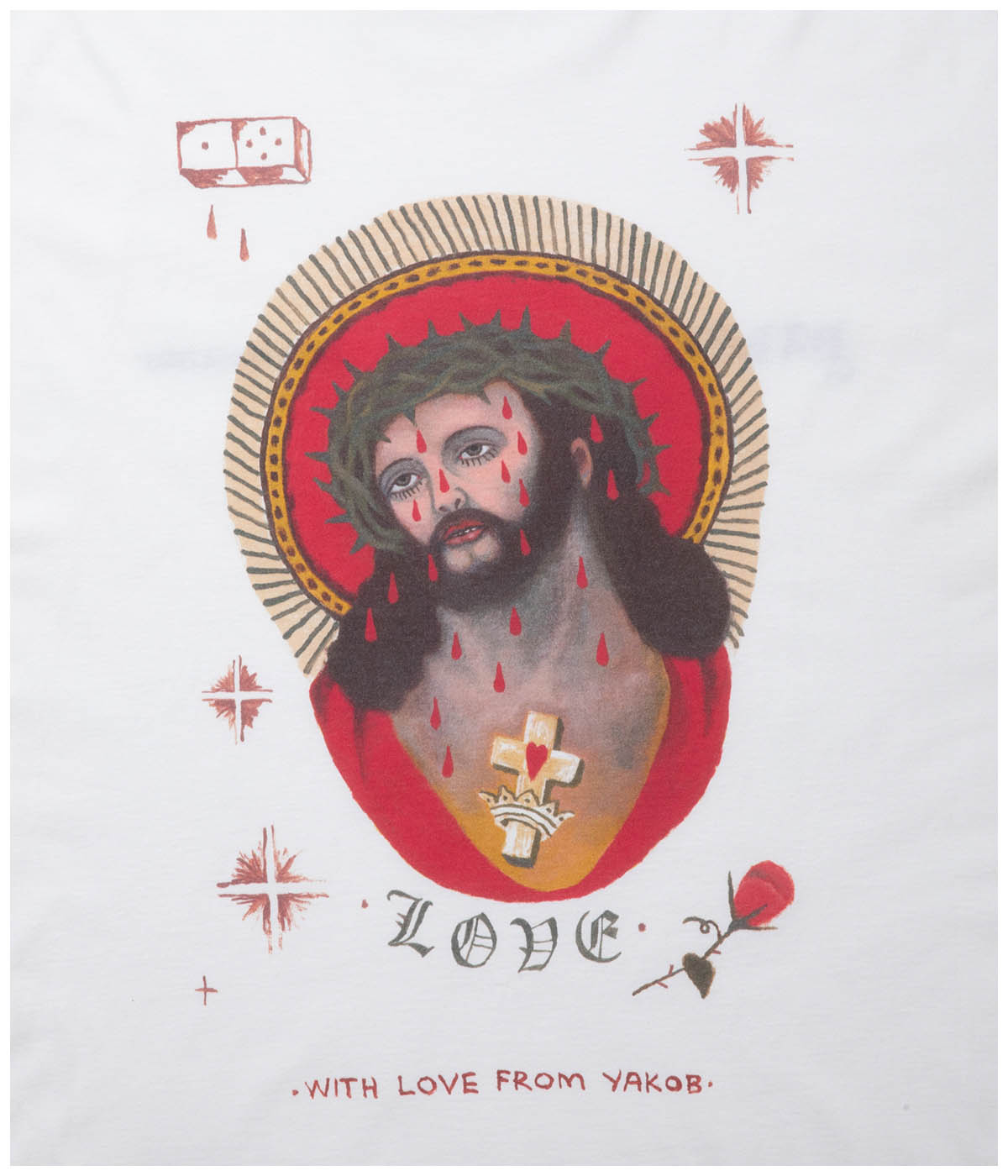 COOTIE×Jakob Morley / S/S Tee GloryBound Print S/S Tee (JESUS)【2 Colors Available】｜COOTIE