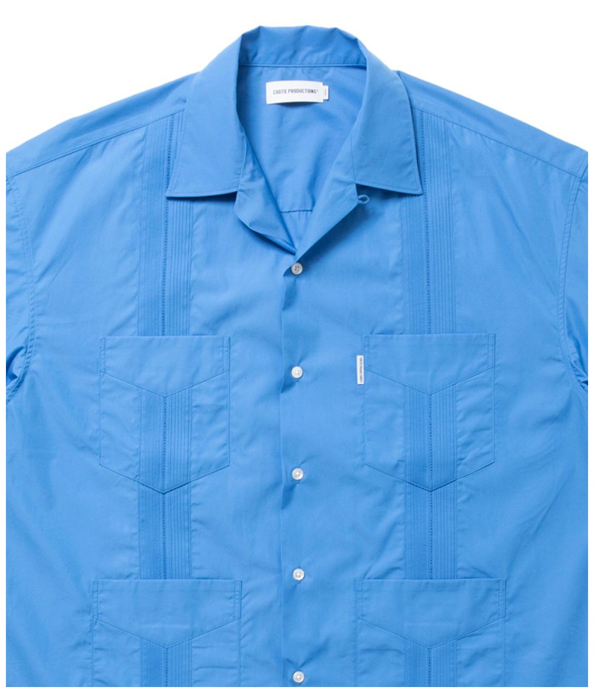 120/2 Typewriter Cuba S/S Shirt【BLUE】