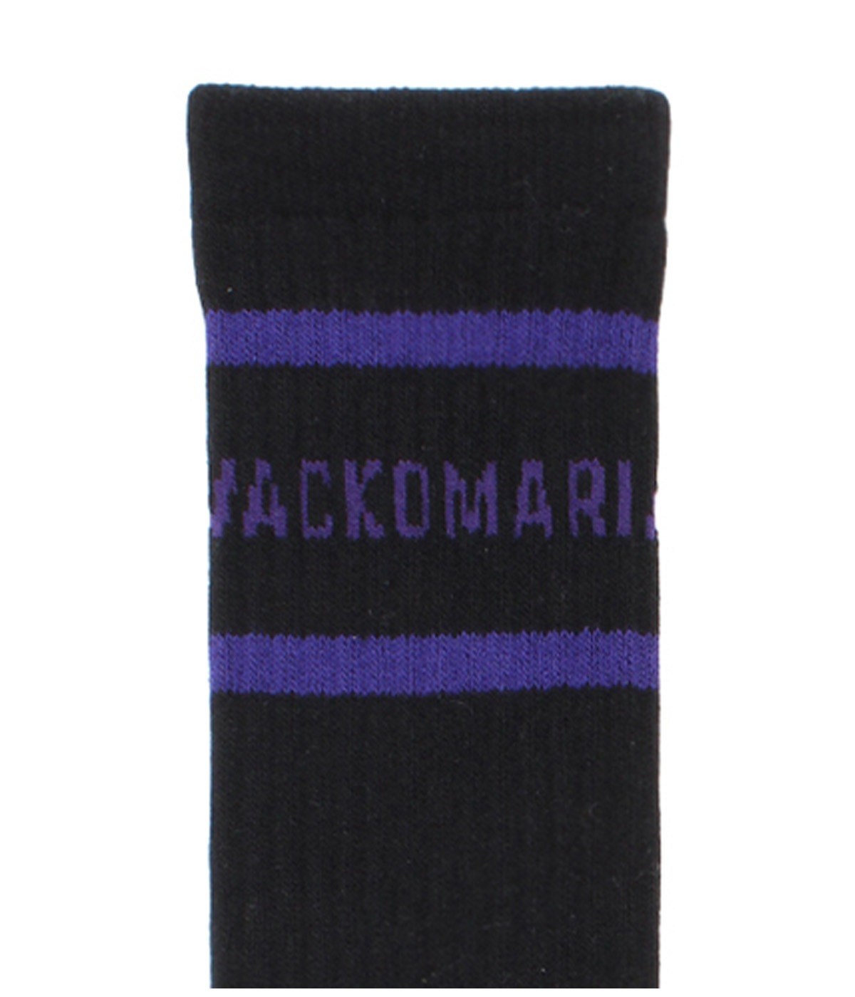 LOGO JACQUARD SOCKS【BLACK】