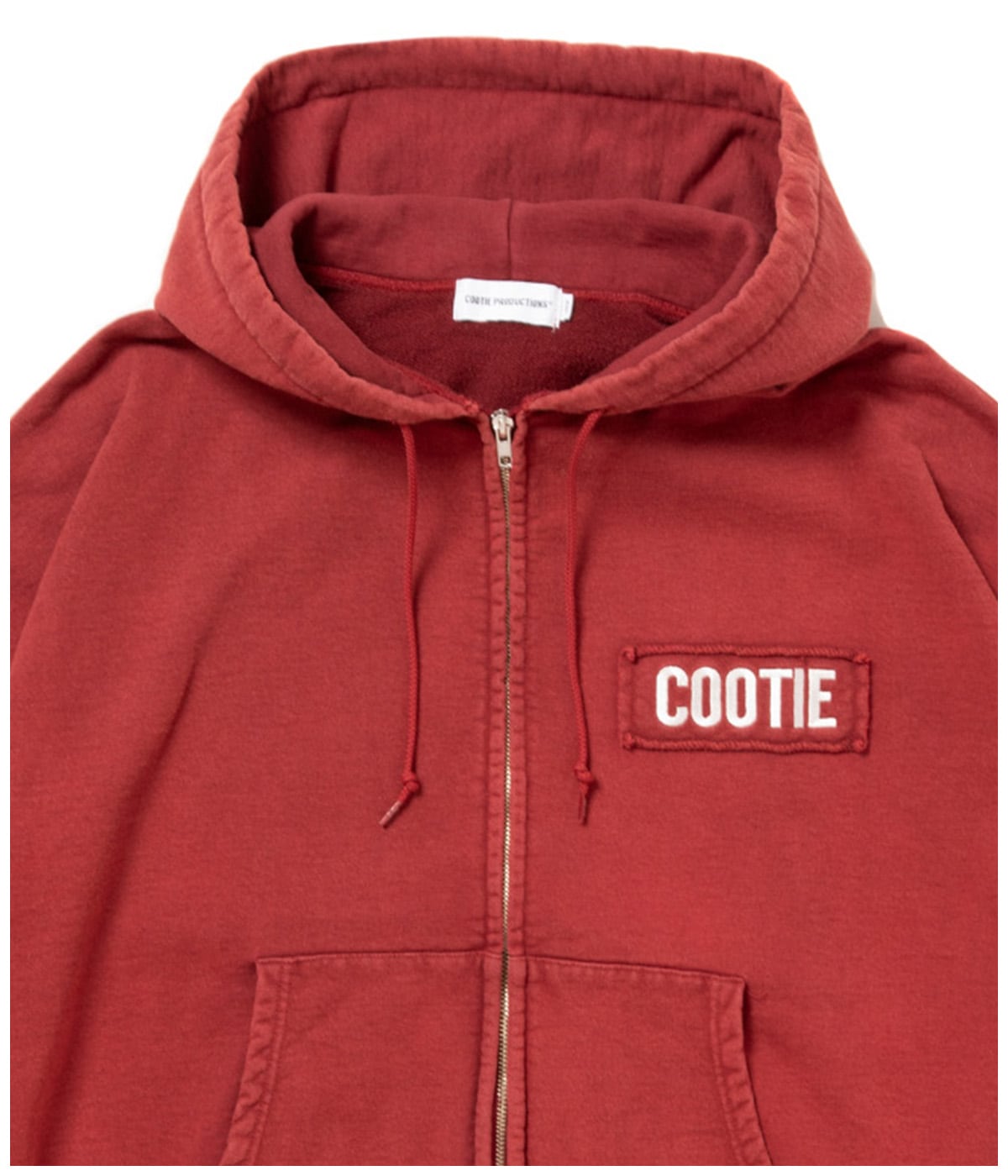 トップス COOTIE PRODUCTIONS AD PROCESSING HOODIE AD Processing Sweat Zip Hoodie【BURGUNDY】｜COOTIE PRODUCTIONS