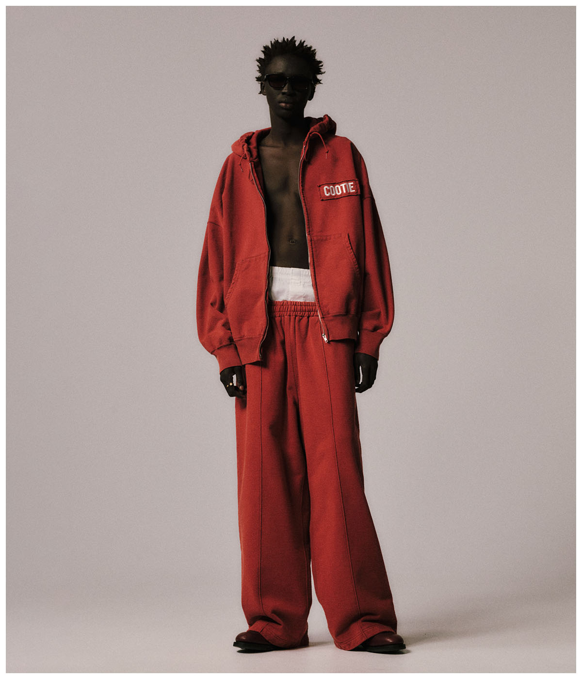 AD Processing Sweat Zip Hoodie【BURGUNDY】｜COOTIE PRODUCTIONS