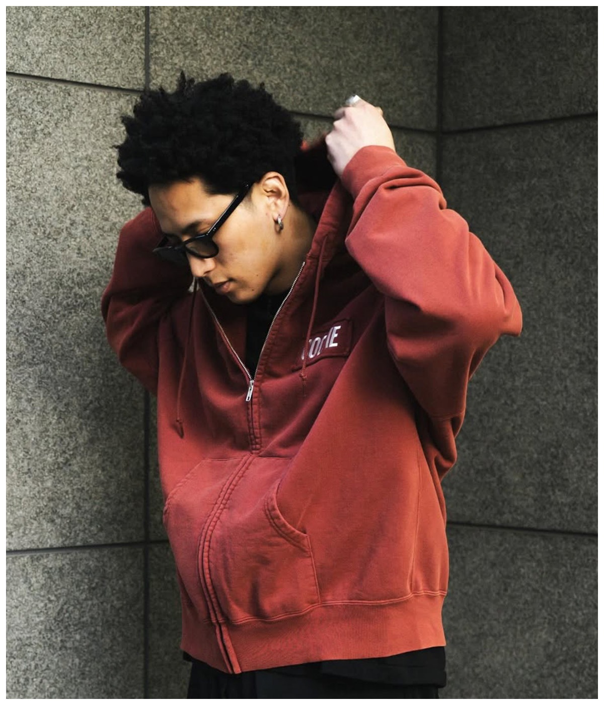 AD Processing Sweat Zip Hoodie【BURGUNDY】｜COOTIE PRODUCTIONS