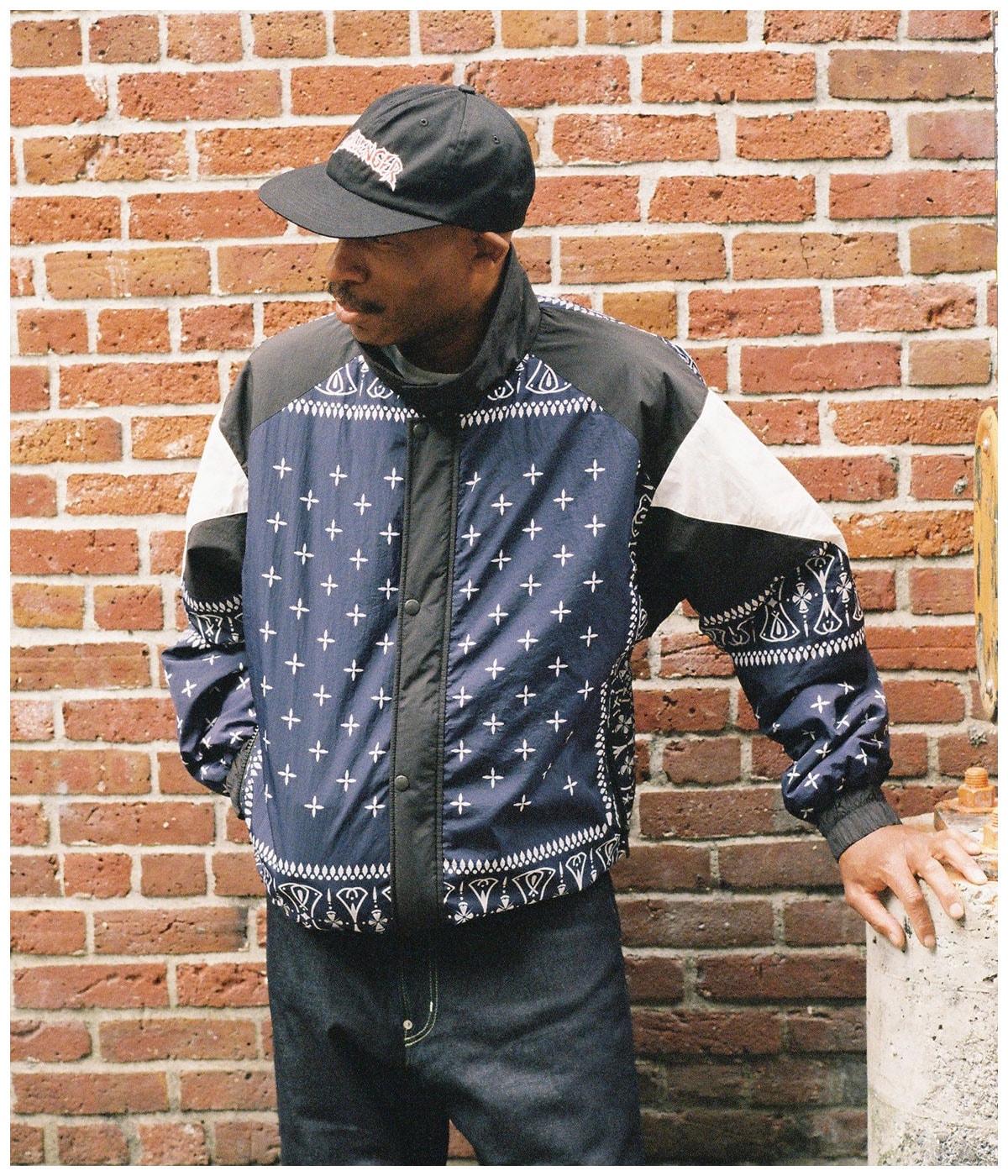 BANDANA 80'S JACKET【NAVY】｜CHALLENGER｜MELTING POT（正規取扱店