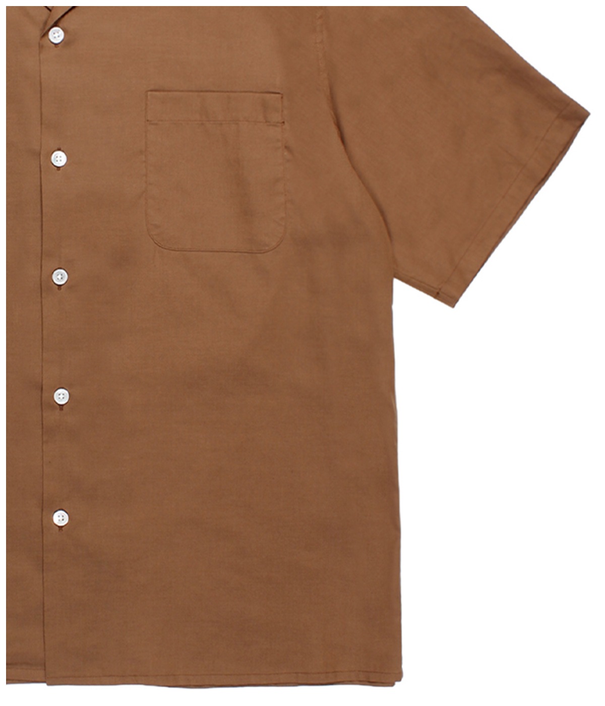 SOKTAS / OPEN COLLAR SHIRT (TYPE-2)【BROWN】｜WACKO MARIA｜MELTING
