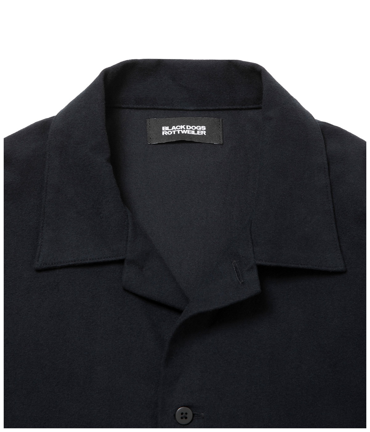 R9 OPEN COLLAR SHIRT【BLACK】2026年 09月入荷予定｜ROTTWEILER