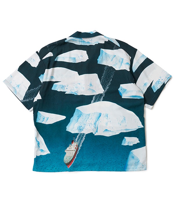 Ship & icebergs Shirt【BLUE】