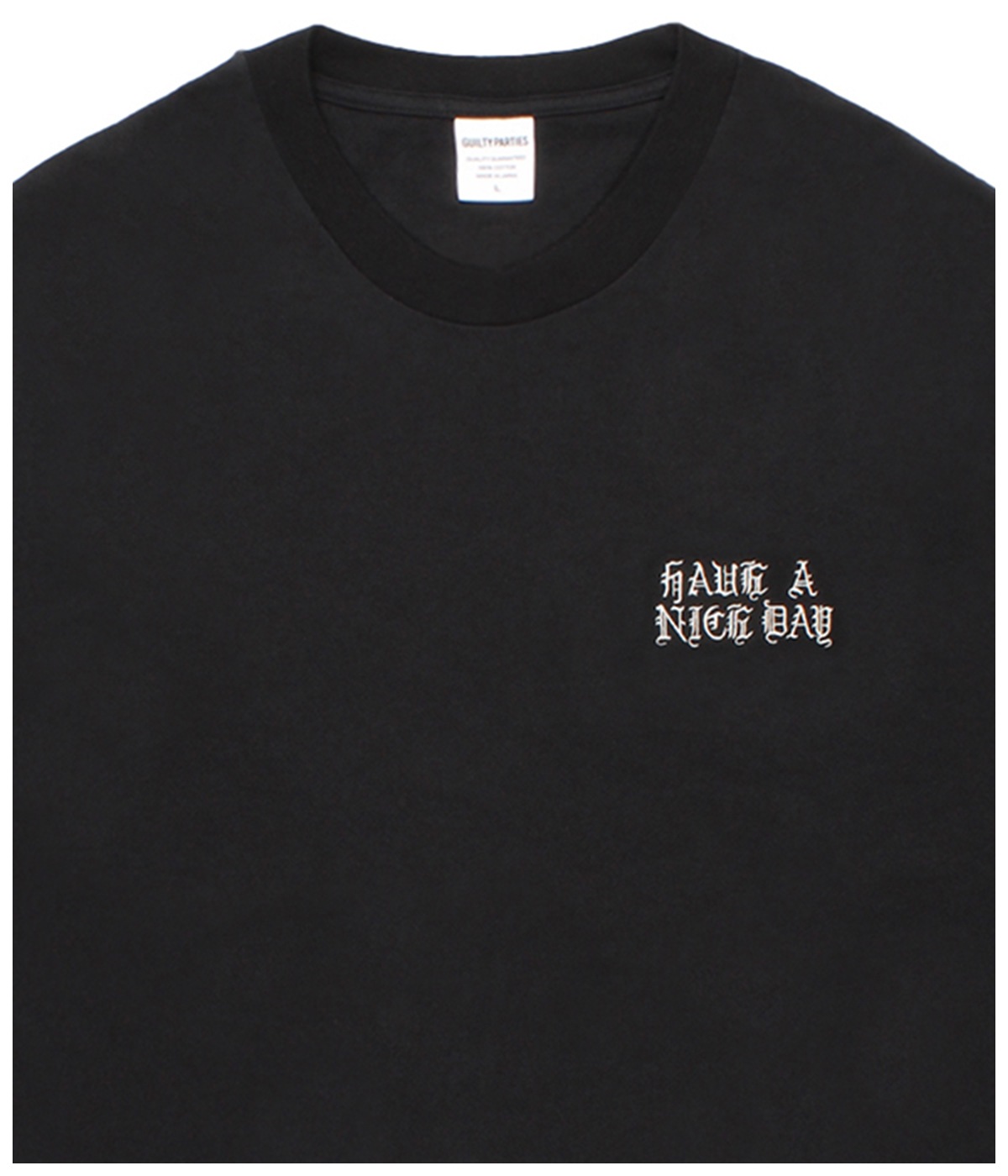 WASHED HEAVY WEIGHT LONG SLEEVE T-SHIRT (TYPE-3)【BLACK】｜WACKO