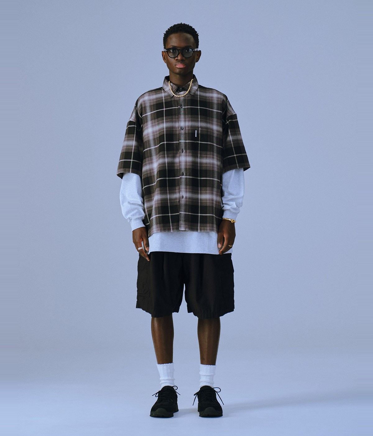 R/C Ombre Check S/S Shirt【BLACK】｜COOTIE PRODUCTIONS®︎｜MELTING