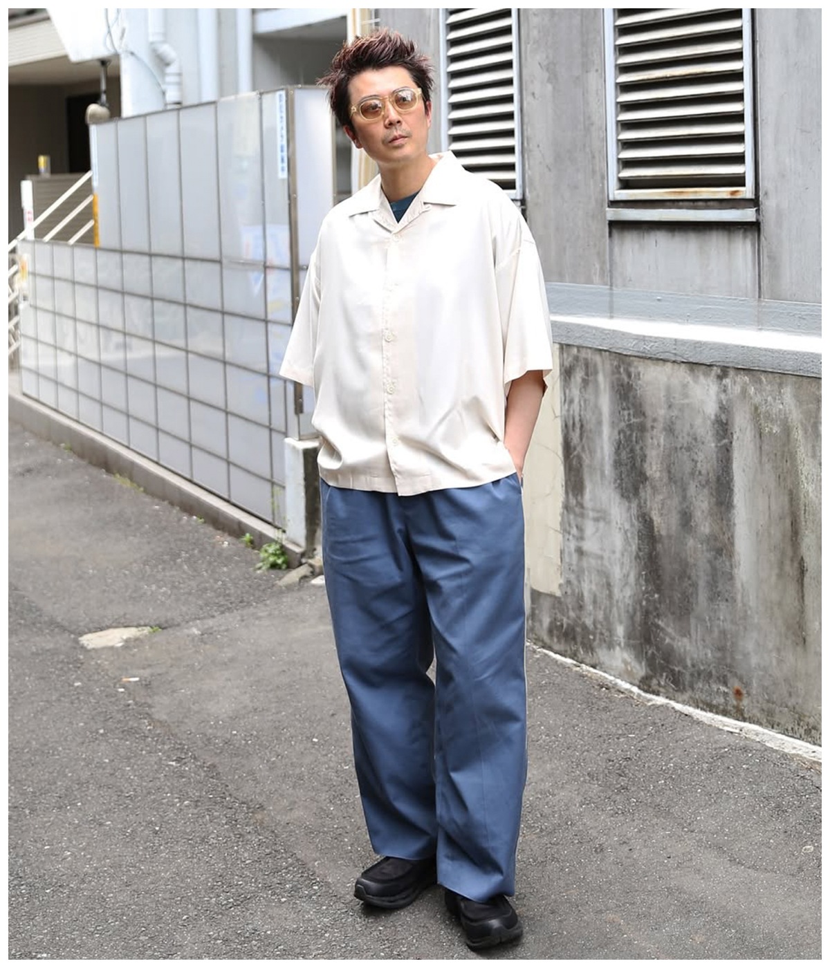 5 SLEEVES DROP SHOULDER SH【IVORY】｜CALEE｜MELTING POT（正規取扱