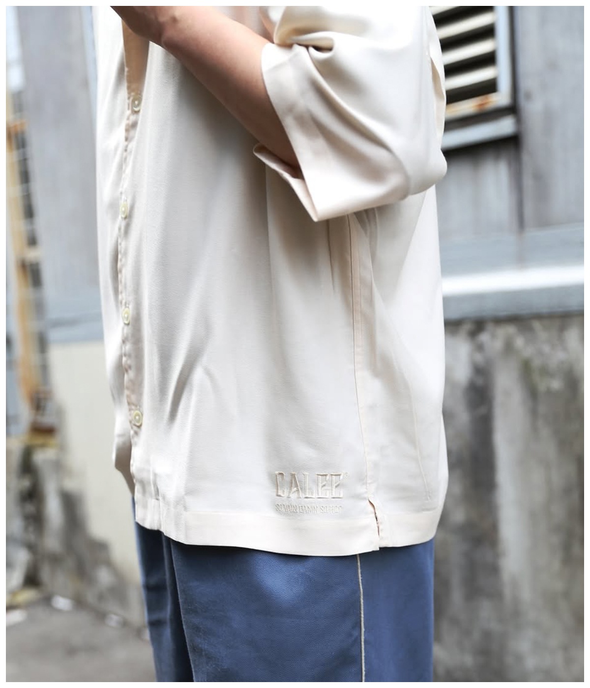 5 SLEEVES DROP SHOULDER SH【IVORY】｜CALEE｜MELTING POT（正規取扱