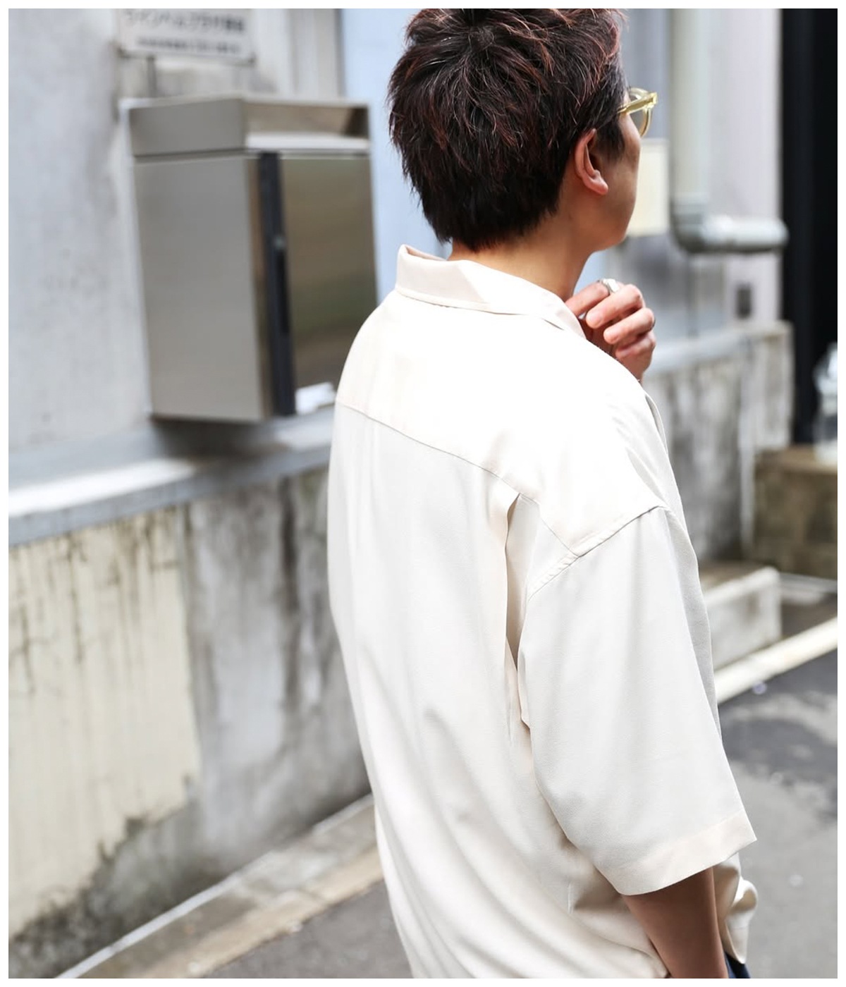 5 SLEEVES DROP SHOULDER SH【IVORY】｜CALEE｜MELTING POT（正規取扱