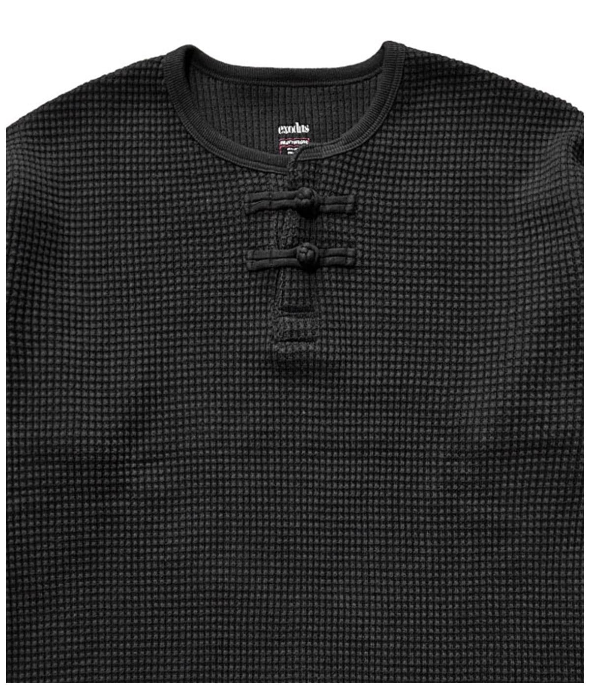 ORIENTAL HENRY NECK SHIRT【BLACK】｜EXODUS｜MELTING POT（正規取扱