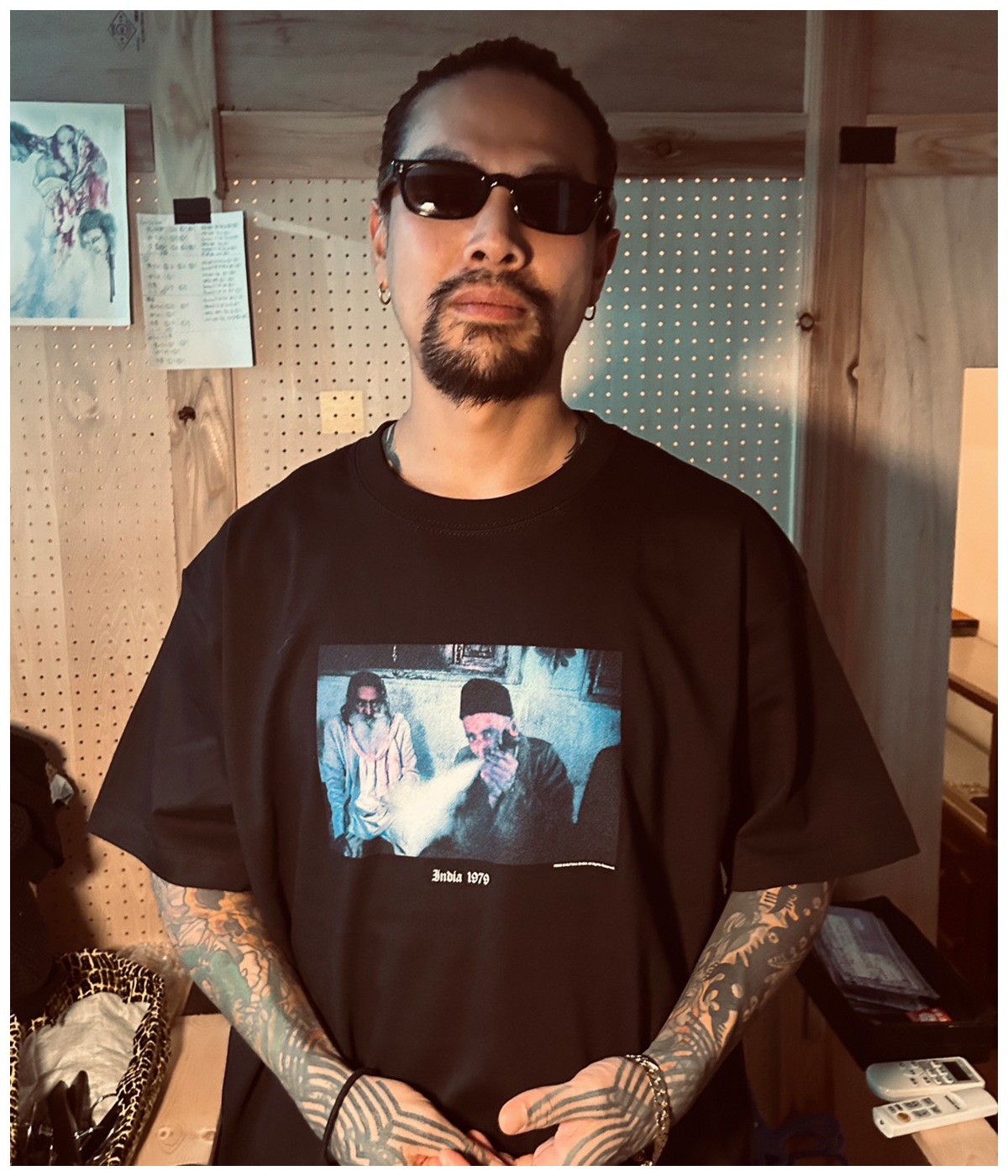 MASATAKA ISHIDA INDIA 1979 T SHIRT【BLACK】